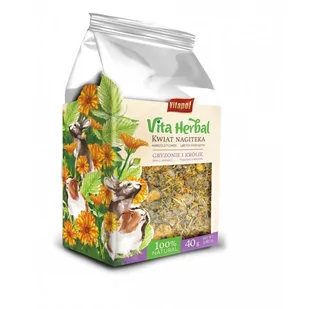 Vitapol Herbal KWIAT NAGIETKA dla gryzoni 40g - Karma dla gryzoni - miniaturka - grafika 1