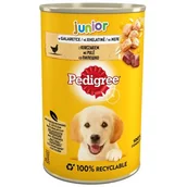 Mokra karma dla psów - Pedigree Junior Kurczak Puszka 400G - miniaturka - grafika 1