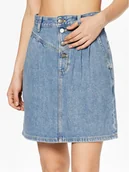 Spódnice - Lee Spódnica jeansowa L38DHLB20 112331426 Niebieski Regular Fit - miniaturka - grafika 1