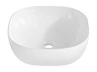 Umywalki - Comad Smile 1 White 42 Umywalka nablatowa 42x42 cm biała UM-6252-DP - miniaturka - grafika 1