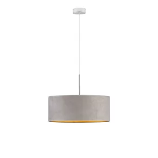 LYSNE Lampa wisząca do salonu SINTRA VELVET fi 50 cm kolor szary ze złotym wnętrzem 14531V/15 kolor szary ze złotym wnętrzem - Lampy sufitowe - miniaturka - grafika 2
