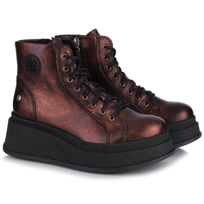 Trzewiki damskie Maciejka 06309-32/00-8 METALICZNY BRĄZ R.39