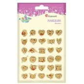 Dekoratorstwo - Titanum Naklejki papierowe 3D serca motyle mix rozm. 30szt - miniaturka - grafika 1