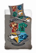 Pościel - Carbotex Pościel Harry Potter 160x200 licencyjna bawełniana logo HP201041 - miniaturka - grafika 1
