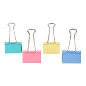 Spinacze i klipsy do papieru - Klipsy do akt Deli 50mm mix kolorów opakowanie 12 sztuk - miniaturka - grafika 1