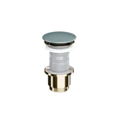 Korki do umywalek - Excellent Korek klik-klak umywalkowo-bidetowy, złoty połysk, mint blue - miniaturka - grafika 1