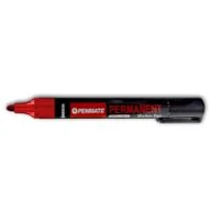 Przybory szkolne - Penmate Marker permanenty okrągły czerwony 12 szt. - miniaturka - grafika 1