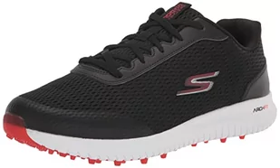 Skechers Max Fairway 3 Arch Fit Spikeless męskie buty do golfa Sneaker, czarny czerwony, 41.5 EU - Buty sportowe męskie - miniaturka - grafika 1