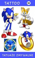 Zabawki kreatywne - Przepiękny Zestaw Tatuaży Zmywalnych Dla Dzieci Sonic - miniaturka - grafika 1