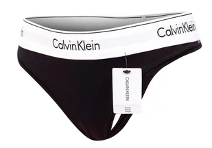 CALVIN KLEIN MAJTKI STRINGI DAMSKIE BLACK F3786E 001 - Rozmiar: S - Majtki damskie - miniaturka - grafika 1