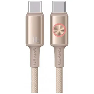 Kabel USAMS Huan Series SJ751 240W USB-C do USB-C 1,2 m tytanowy - Kable USB - miniaturka - grafika 1