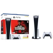 Konsole Playstation - Konsola SONY PlayStation 5 z napędem Blu-ray 4K UHD + Gra Call of Duty Modern Warfare III (klucz aktywacyjny) - miniaturka - grafika 1