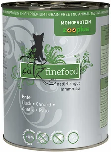 Zestaw mieszany catz finefood karma mokra monoproteinowa zooplus, 24 x 400 g - Kaczka - Mokra karma dla kotów - miniaturka - grafika 1