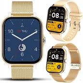Smartwatch - Smartwatch elegancki zegarek opaska DAMSKI WODOODPORNY SPORTOWY MENU PL D18 GOLD - miniaturka - grafika 1