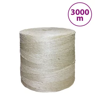 vidaXL Sznur, sizal 100%, 2 mm, 3000 m - Pasmanteria - miniaturka - grafika 1