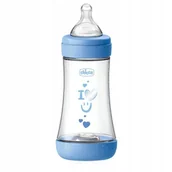 Butelki dla niemowląt - CHICCO butelka perfect 5 blue 240ml 2m+ - miniaturka - grafika 1