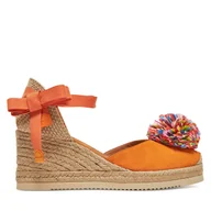 Espadryle damskie - Espadryle Unisa Cecil Ks Pomarańczowy - miniaturka - grafika 1