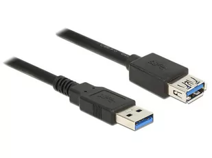 Delock Przedłużacz USB 3.0 5m AM-AF czarny 85058 - Kable komputerowe i do monitorów - miniaturka - grafika 1