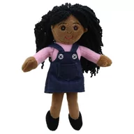 Maskotki i pluszaki - Pacynka do zabawy dla dzieci Dziewczynka ciemnoskóra Puppet Company - miniaturka - grafika 1