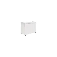 Szafki kuchenne - Szafka Pod Zlewozmywak 2 Drzwi 90 cm CRE-13D Creativa Fadome Biały Połysk, Sosna Andersen, Basic, h 10cm - miniaturka - grafika 1