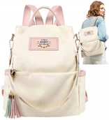 Torebki damskie - Damski Plecak Torebka Torba Plecaczek 2W1 Pojemny - miniaturka - grafika 1