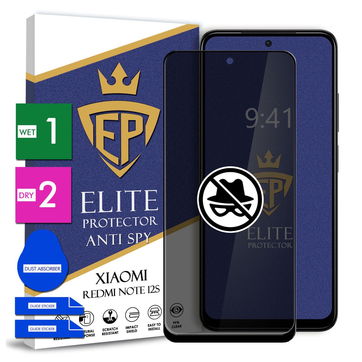 Szkło Prywatyzujące Na Telefon Xiaomi Redmi Note 12S Hartowane 9H 5D