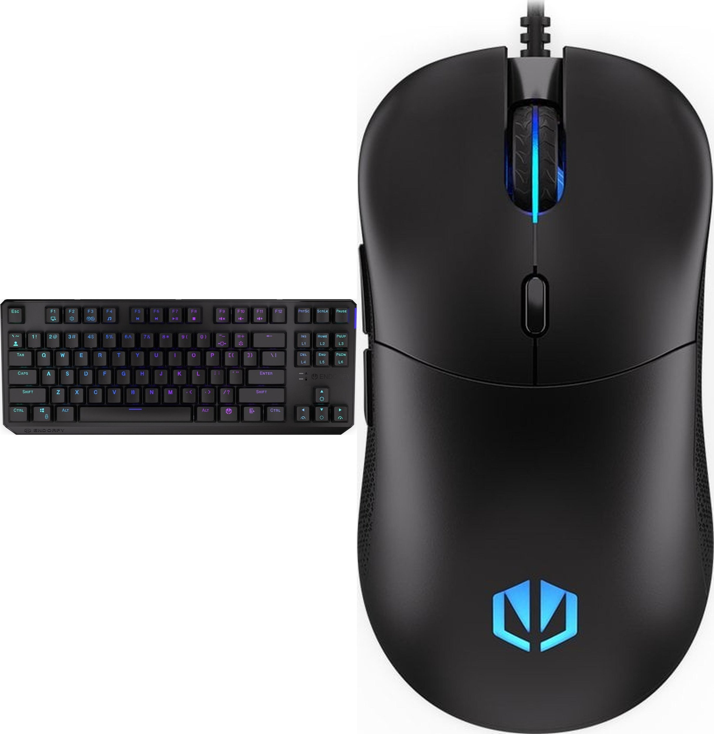 Endorfy Thock TKL Wireless Red Kailh Red Box EY5A080 + Mysz GEM Plus M-9120977