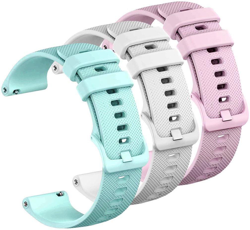 ChronSmarta Zestaw: 3x pasek ChronSmarta do zegarka Garmin Forerunner 255S 265S Venu 2S Vivomove 3S