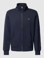 Koszulki męskie - Bluza rozpinana o kroju regular fit z wyhaftowanym logo - miniaturka - grafika 1