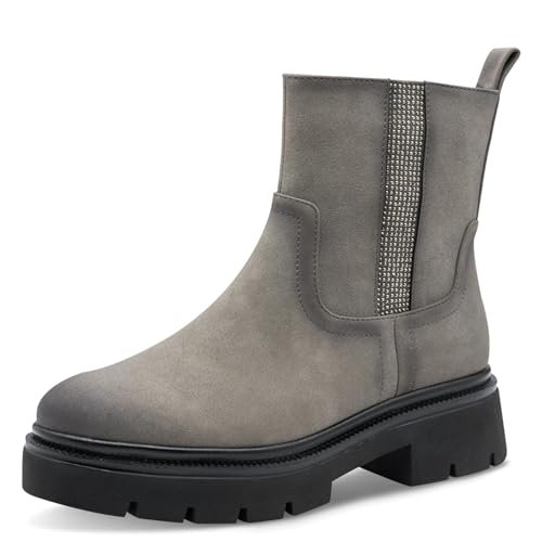 Marco Tozzi Damskie 2-25404-45 modne kozaki, DK.Grey, 39 EU, Dk Grey, 39 EU
