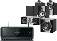 Kino domowe - Yamaha RX-A6A czarny + 705 S2 czarny + 706 S2 czarny + HTM71 S2 czarny + DB4S czarny - miniaturka - grafika 1