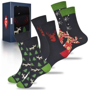 Lee Cooper Świąteczne Skarpety Męskie Ciastek 3 Sztuki Na Prezent R. 43-46 - Skarpetki męskie - miniaturka - grafika 1