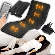 Masażery - Mata Masująca Wibracyjna Materac Do Masażu Na Łóżko Fotel 12 Silnikow Pilot - miniaturka - grafika 1