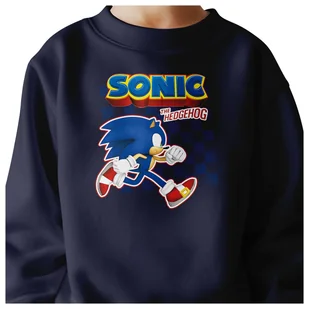 BLUZA DZIECIĘCA SONIC 122-128 DLA DZIEWCZYNKI CHŁOPCA - Bluzy dla dziewczynek BLUZA DZIECIĘCA SONIC 122-128 DLA DZIEWCZYNKI CHŁOPCA - Bluzy dla dziewczynek - miniaturka - grafika 1