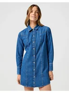Sukienki - Damska sukienka Wrangler REG DENIM XS - miniaturka - grafika 1