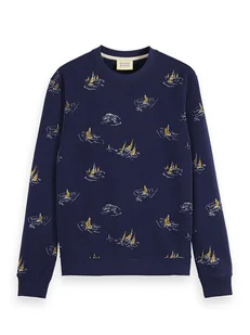 Scotch & Soda Bluza w kolorze granatowym - Bluzy męskie - miniaturka - grafika 1