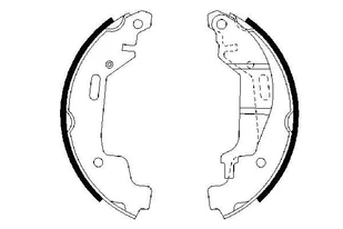 BOSCH Zestaw szczęk hamulcowych 0 204 113 501 - Szczęki hamulcowe - miniaturka - grafika 1