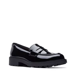 Clarks Orinoco 2 Penny [black patent leather] - rozmiar 36 - Półbuty damskie - miniaturka - grafika 1
