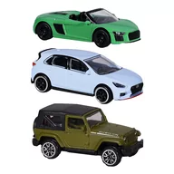 Samochody i pojazdy dla dzieci - Zestaw 3 resoraków, Audi, Hyundai, Jeep, skala 1:64 - miniaturka - grafika 1