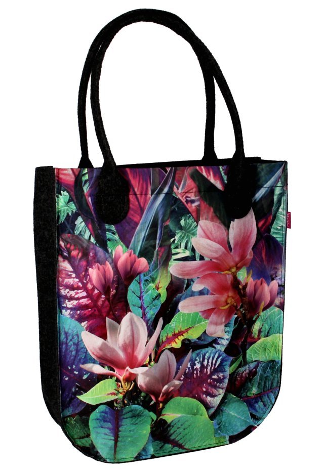 Pojemna torebka damska shopper bag filcowa A4