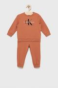 Dresy damskie - Calvin Klein Jeans dres dziecięcy IN0IN00017.9BYY kolor pomarańczowy - miniaturka - grafika 1