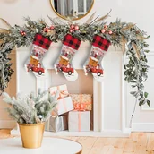 Ozdoby bożonarodzeniowe - Skarpeta Renifer Kolekcja Eurofirany 28X50 - miniaturka - grafika 1