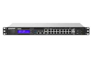 QNAP QGD-1602 Zarządzany L2 Gigabit Ethernet (10/100/1000) 1U Czarny, Szary - Pozostałe akcesoria sieciowe - miniaturka - grafika 1