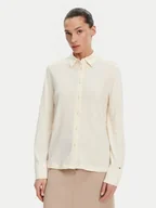 Koszule damskie - Tommy Hilfiger Koszula WW0WW45983 Beżowy Regular Fit - miniaturka - grafika 1