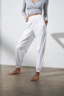 Spodnie sportowe damskie - Spodnie do jogi MOONY Comfy Sweatpants - pure white xs/s - miniaturka - grafika 1