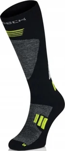 Brubeck BSK001/M Skarpety męskie Ski Force czarny/zielony XL/45-47 - Skarpety termoaktywne - miniaturka - grafika 1