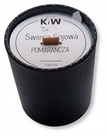 Świece - Świeca Sojowa Ręcznie robiona 230 ml Pomarańcza - miniaturka - grafika 1