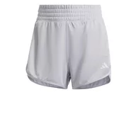 Spodenki damskie - adidas Pacer Essentials damskie szorty z dzianiny z wysoką talią, krótkie spodnie, Glory Grey, rozmiar XS, Glory Grey, XS Groß - miniaturka - grafika 1