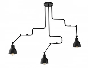 Kaspa Industrialna LAMPA wisząca BREAK 10511306 metalowa OPRAWA zwis na wysięgnikach czarny 10511306 - Lampy sufitowe - miniaturka - grafika 1