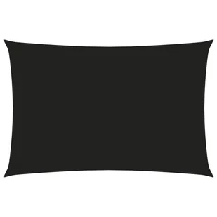 vidaXL Prostokątny żagiel ogrodowy z tkaniny Oxford, 2x4 m, czarny 135752 - Parasole ogrodowe - miniaturka - grafika 7